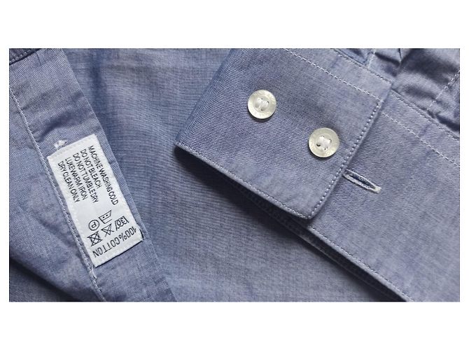 Camicia Nina Ricci in cotone blu - vista 7