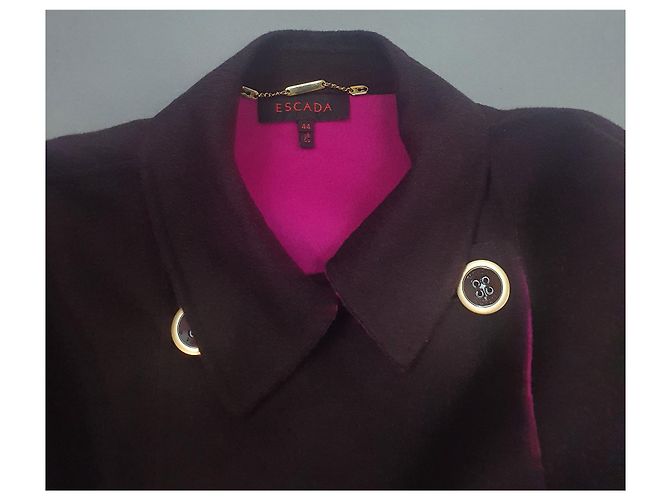Abrigo Escada de lana de angora violeta Púrpura Morado oscuro - vista 7