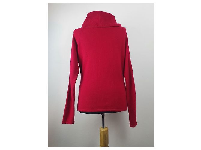 Autre Marque Kaschmir-Polopullover in Rot - Ansicht 2