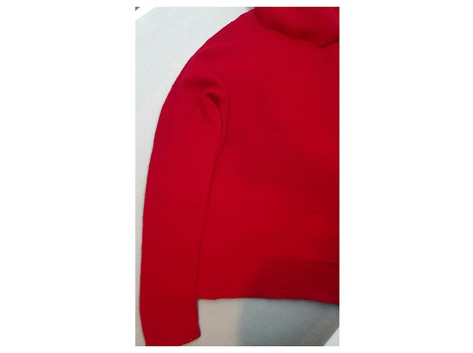 Autre Marque Kaschmir-Polopullover in Rot - Ansicht 3