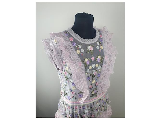 Abito maxi floreale Needle & Thread Multicolore - vista 4