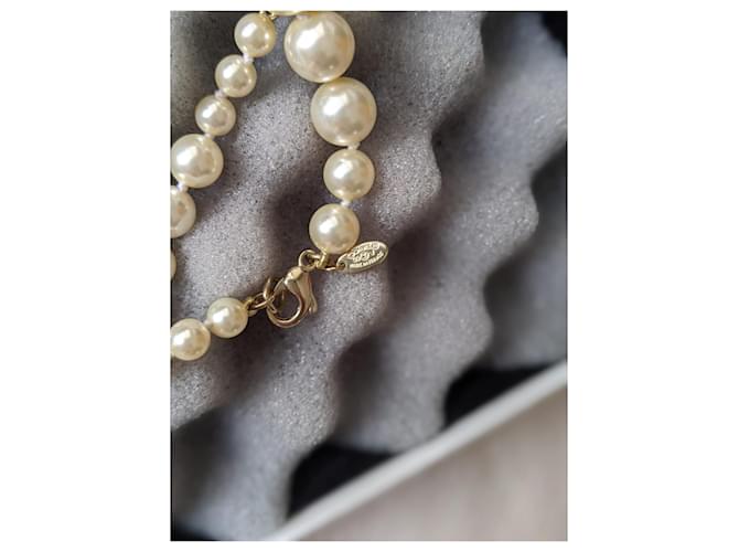 Chanel Collana CC Classic Timeless Pearl GHW D'oro - vista 7