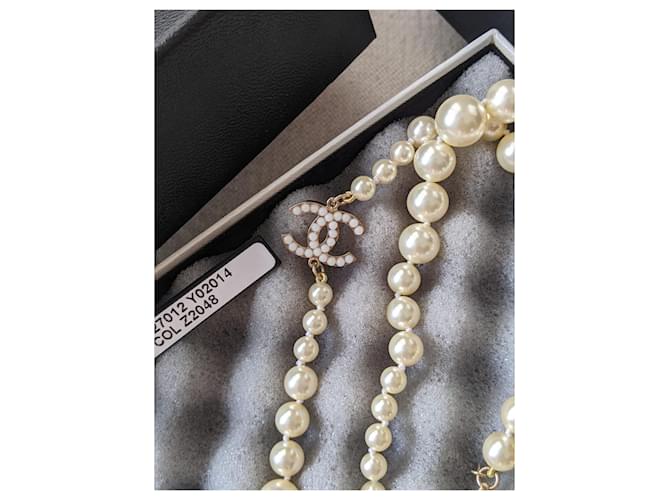 Chanel Collana CC Classic Timeless Pearl GHW D'oro - vista 8