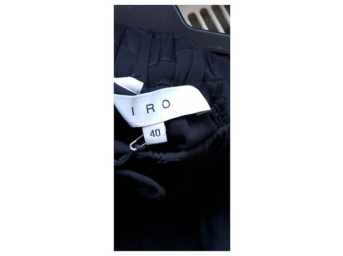 Gonna Iro in cotone nero - vista 3