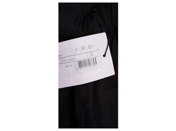 Gonna Iro in cotone nero - vista 6
