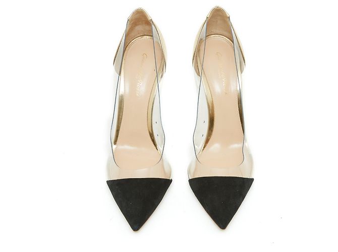 Gianvito Rossi PLEXI ORO NERO UE40 D'oro - vista 2