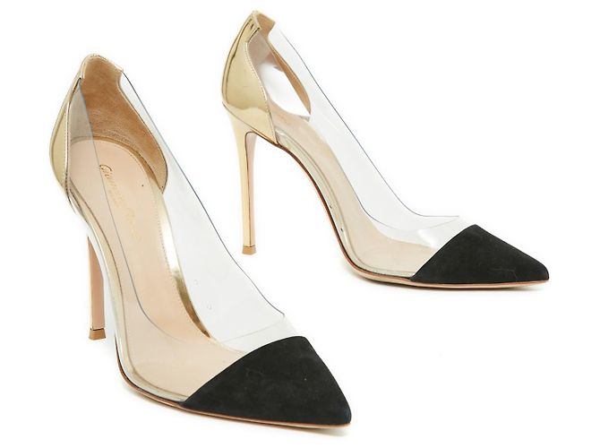 Gianvito Rossi PLEXI ORO NERO UE40 D'oro - vista 3