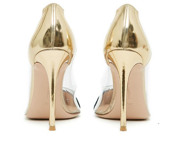 Gianvito Rossi PLEXI ORO NERO UE40 D'oro - vista 4