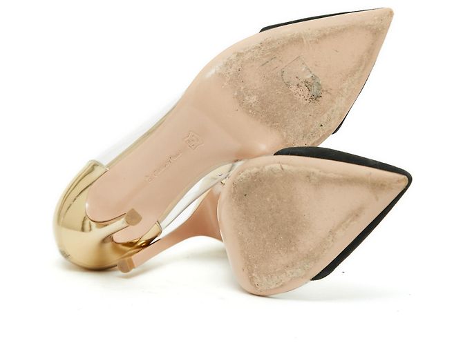Gianvito Rossi PLEXI ORO NERO UE40 D'oro - vista 5