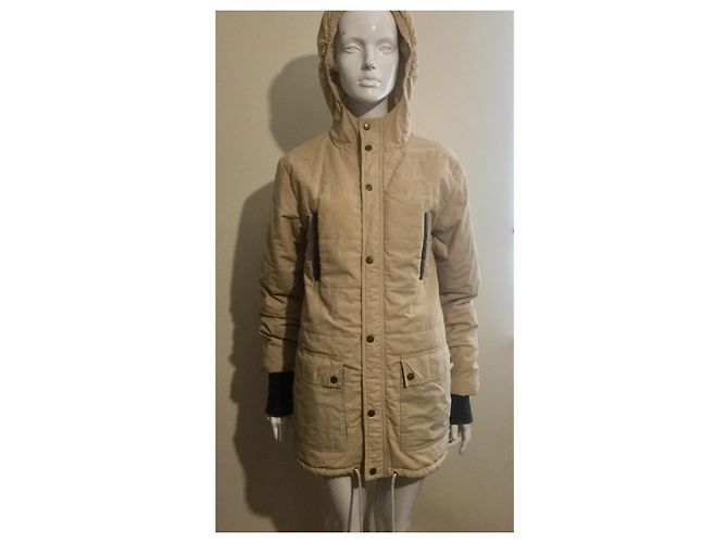 Cappotto/parka Ganni con cappuccio e isolamento Thinsulate Beige - vista 2