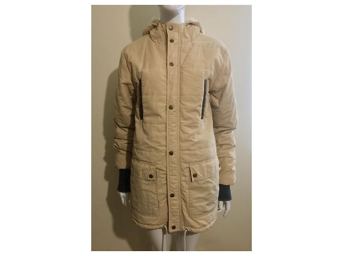 Cappotto/parka Ganni con cappuccio e isolamento Thinsulate Beige - vista 5