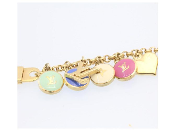 LOUIS VUITTON Porte Cles Chainne Pastilles Charm Multicolor M65380 Auth yk2431 Golden - Ansicht 2
