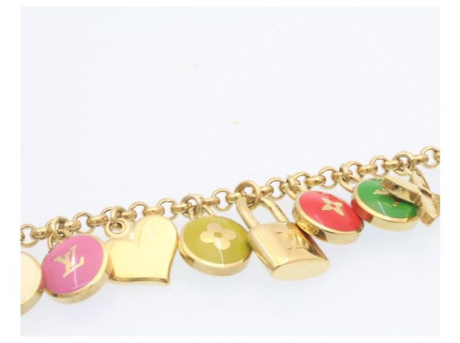 LOUIS VUITTON Porte Cles Chainne Pastilles Charm Multicolor M65380 Auth yk2431 Golden - Ansicht 3