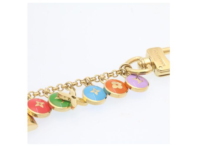 LOUIS VUITTON Porte Cles Chainne Pastilles Charm Multicolor M65380 Auth yk2431 Golden - Ansicht 4