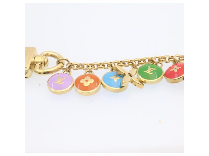 LOUIS VUITTON Porte Cles Chainne Pastilles Charm Multicolor M65380 Auth yk2431 Golden - Ansicht 5