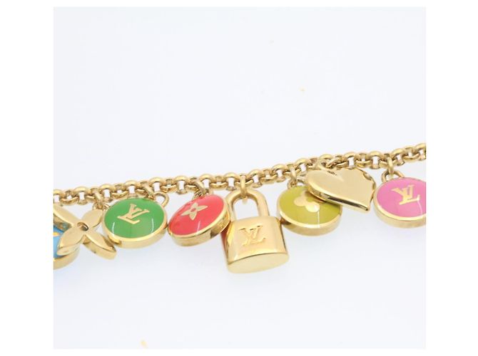 LOUIS VUITTON Porte Cles Chainne Pastilles Charm Multicolor M65380 Auth yk2431 Golden - Ansicht 6