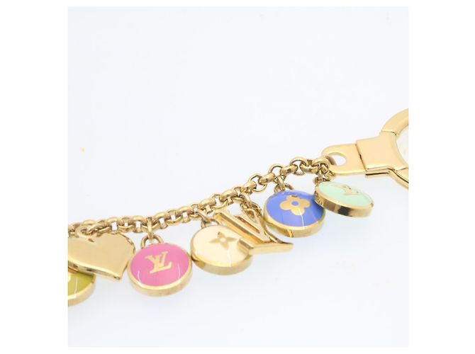 LOUIS VUITTON Porte Cles Chainne Pastilles Charm Multicolor M65380 Auth yk2431 Golden - Ansicht 7