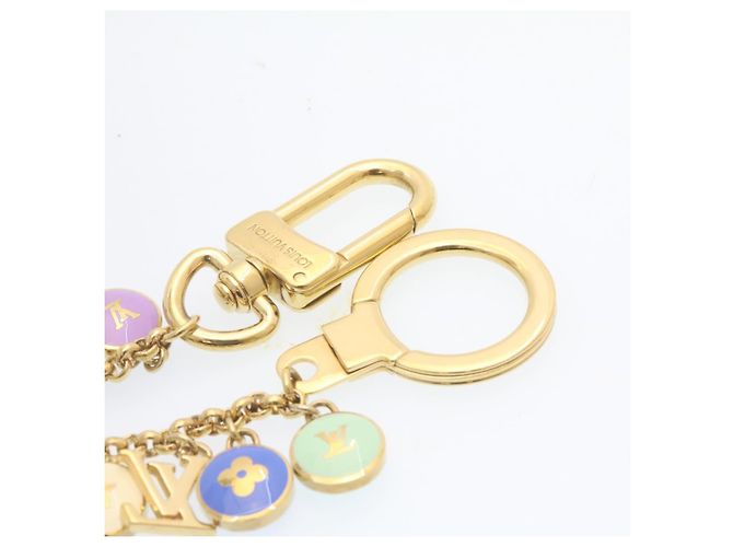 LOUIS VUITTON Porte Cles Chainne Pastilles Charm Multicolor M65380 Auth yk2431 Golden - Ansicht 9
