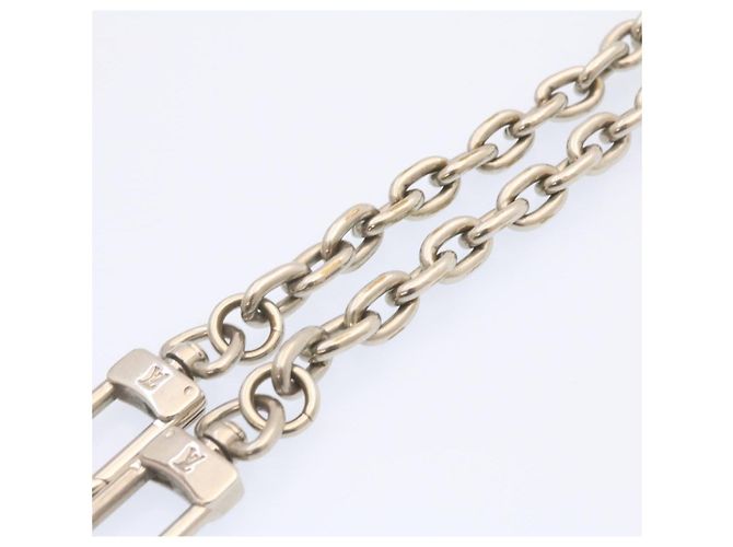 LOUIS VUITTON Cartera con correa de cadena plateada LV Auth yt563 Plata - vista 4