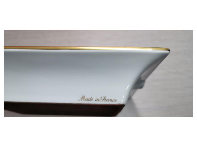 Hermès Cinzeiro hermes Branco Dourado Verde Castanho claro Castanho escuro Verde claro - vista 9