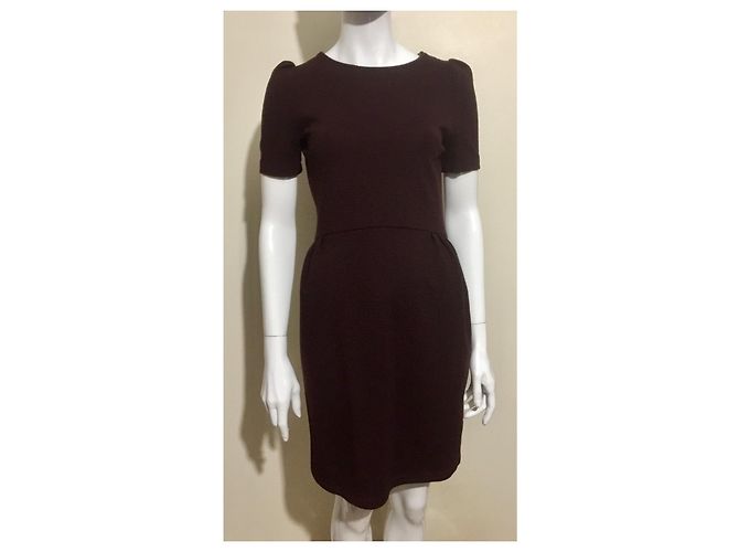 Vestido de mezcla de lana "Klein" de Sessun en burdeos Púrpura - vista 2