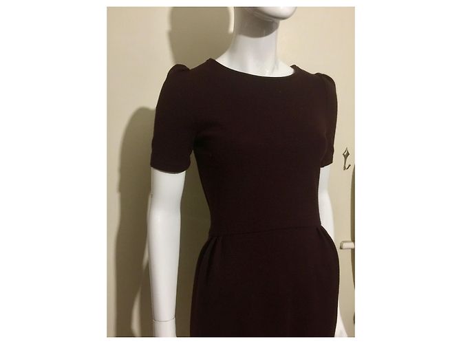 Vestido de mezcla de lana "Klein" de Sessun en burdeos Púrpura - vista 3
