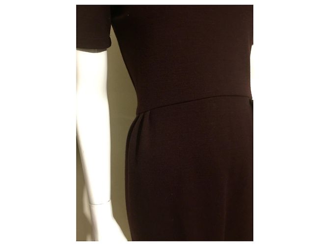 Vestido de mezcla de lana "Klein" de Sessun en burdeos Púrpura - vista 4