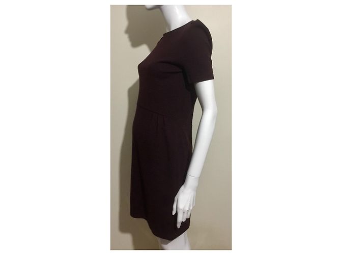 Vestido de mezcla de lana "Klein" de Sessun en burdeos Púrpura - vista 5