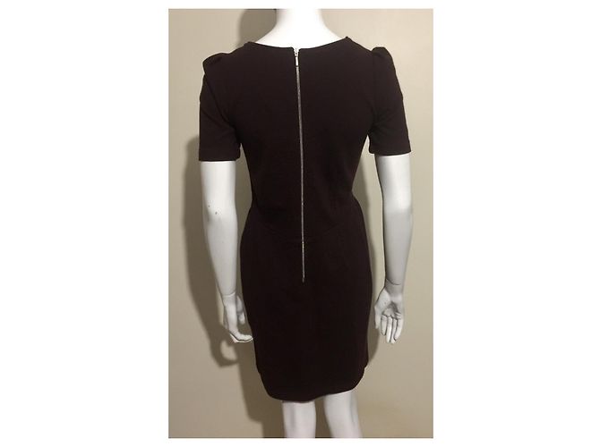 Vestido de mezcla de lana "Klein" de Sessun en burdeos Púrpura - vista 6