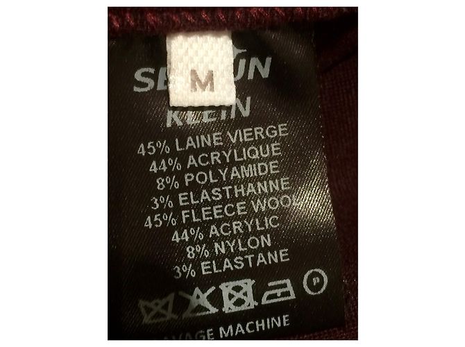 Vestido de mezcla de lana "Klein" de Sessun en burdeos Púrpura - vista 9