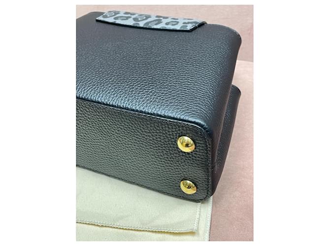 Capucines Louis Vuitton Nasturzi leopardo BB Nero - vista 16