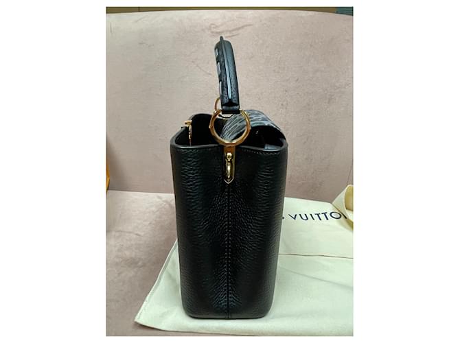 Capucines Louis Vuitton Nasturzi leopardo BB Nero - vista 7