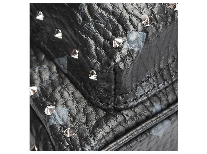 MCM Black Visetos Stark Leather Backpack - view 11