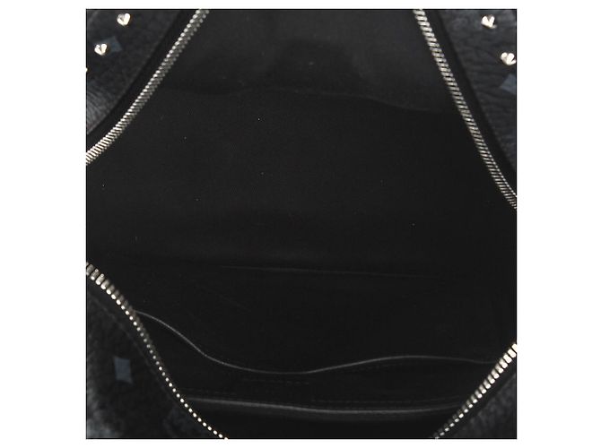 MCM Black Visetos Stark Leather Backpack - view 5