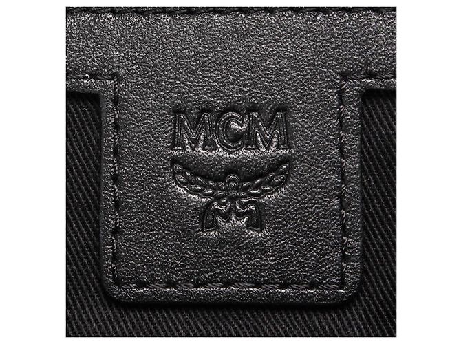 MCM Black Visetos Stark Leather Backpack - view 6