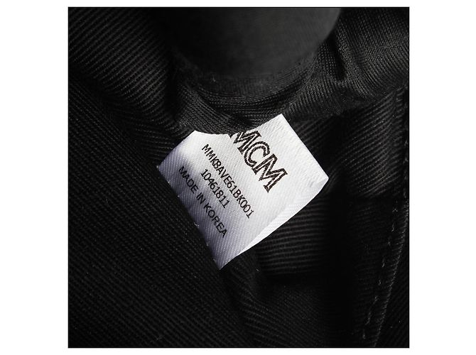 MCM Black Visetos Stark Leather Backpack - view 7