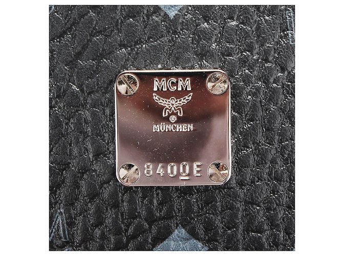 MCM Black Visetos Stark Leather Backpack - view 8