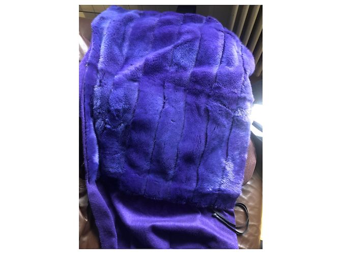 Fendi Plaid visone e cashmere Porpora - vista 7