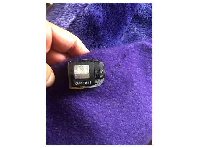 Fendi Plaid visone e cashmere Porpora - vista 8