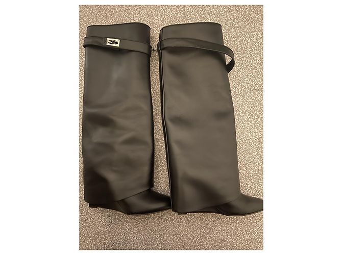 Givenchy Shark Stiefel schwarz Leder Größe 40 - Ansicht 2