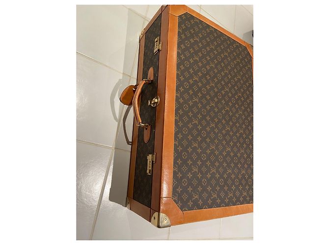 Bauletto Louis Vuitton in pelle marrone chiaro - vista 3
