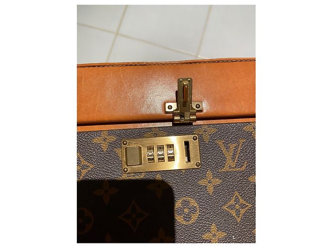Bauletto Louis Vuitton in pelle marrone chiaro - vista 6