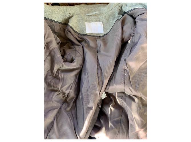 Abrigo de lana gris Bruuns Bazaar Talla M - vista 7