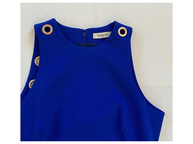 Mini abito blu Thierry Mugler - vista 7