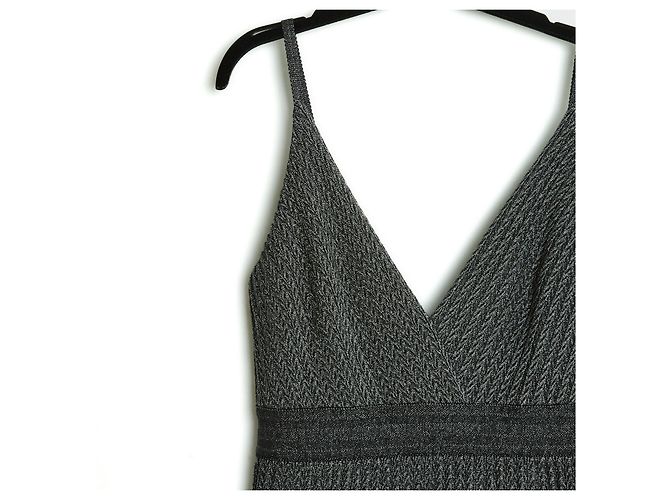 Dior SILBER SCHWARZ PLISSE LAME FR38/40 - Ansicht 3