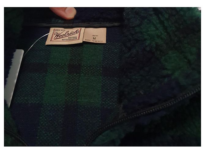 Woolrich Sweatshirtjacke Grün Tartan M - Ansicht 4