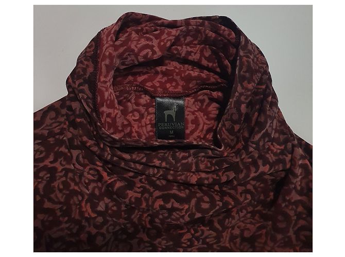 Autre Marque Camicia Polo Peruvian Connection Manica Lunga Viola Multicolore Porpora - vista 6