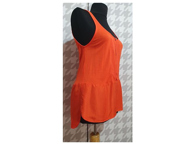 Top de seda naranja Designers Remix Charlotte Tokaitank - vista 3