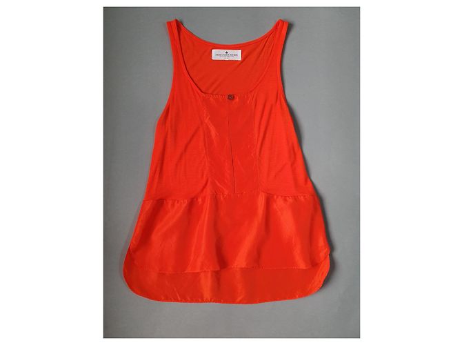 Top de seda naranja Designers Remix Charlotte Tokaitank - vista 5