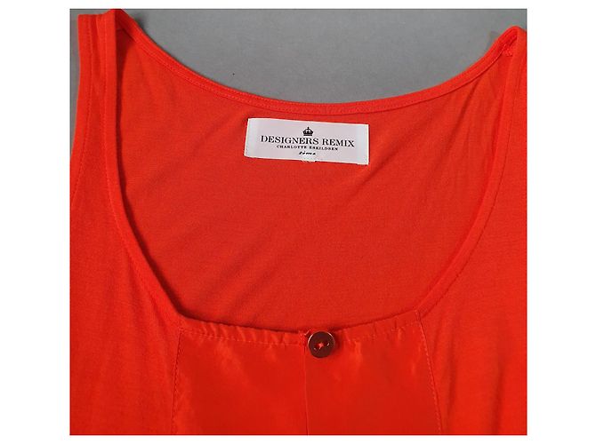 Top de seda naranja Designers Remix Charlotte Tokaitank - vista 6